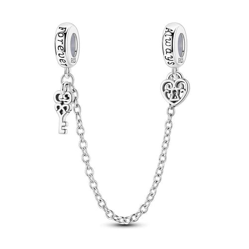 Forever & Always, Heart Lock & Key Charm