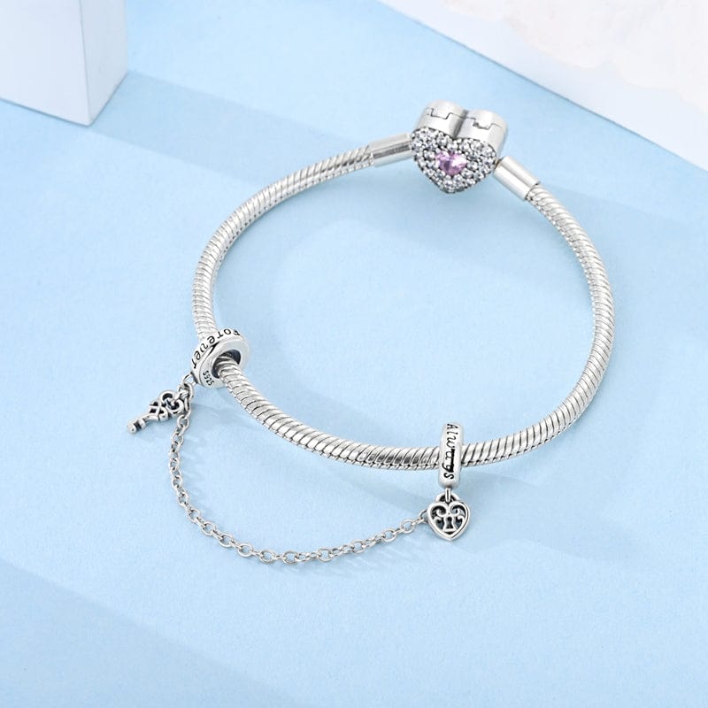 Forever & Always, Heart Lock & Key Charm