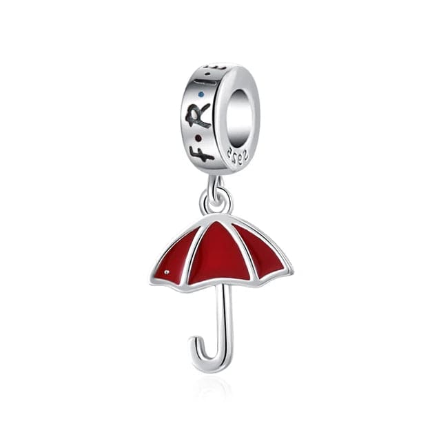 Friends TV Series Red Umbrella Dangle Charm