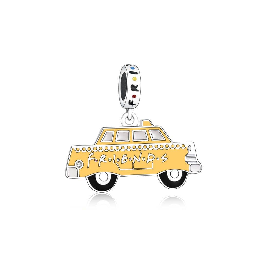 Friends TV Series Yellow Taxi Cab Dangle Charm