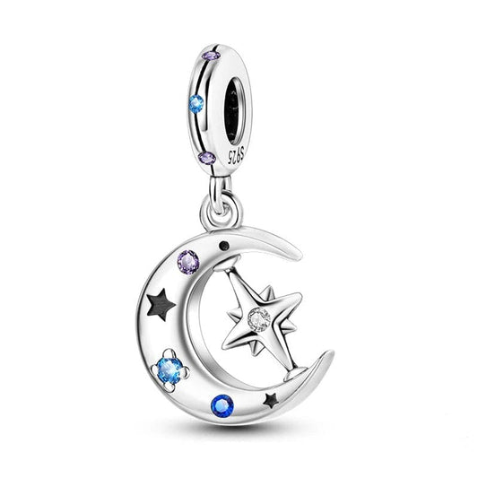 Galaxy Moon Charm