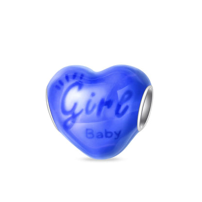 Gender Reveal Color-Changing Heart Boy & Girl Charm