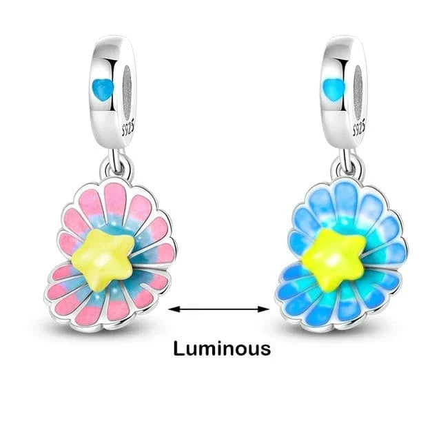 Glow in the Dark Luminous Conch Shell Dangle Charm