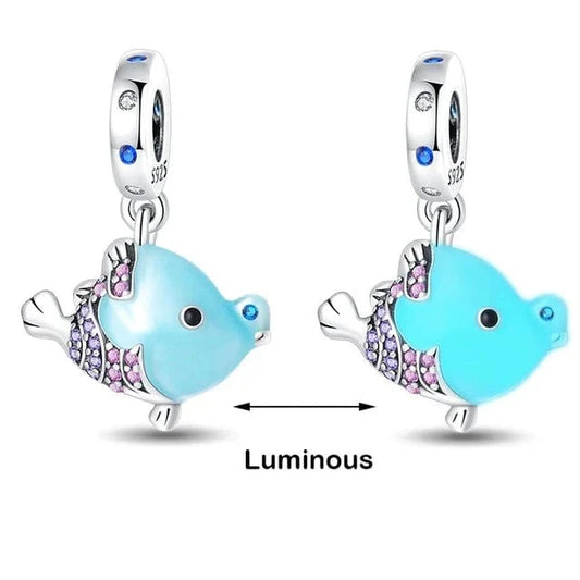 Glow in the Dark Luminous Fish Dangle Charm