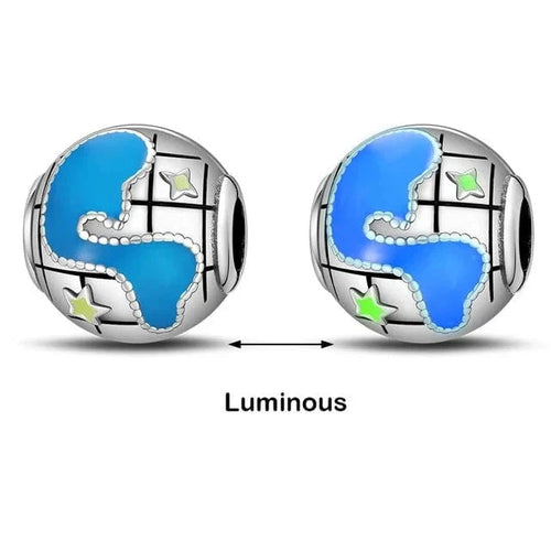 Glow in the Dark Luminous Planet Charm