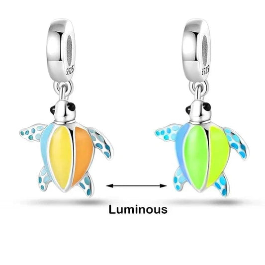 Glow in the Dark Luminous Turtle Dangle Charm