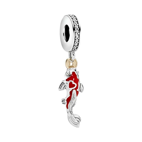 Good Fortune Carp Koi Fish Dangle Charm