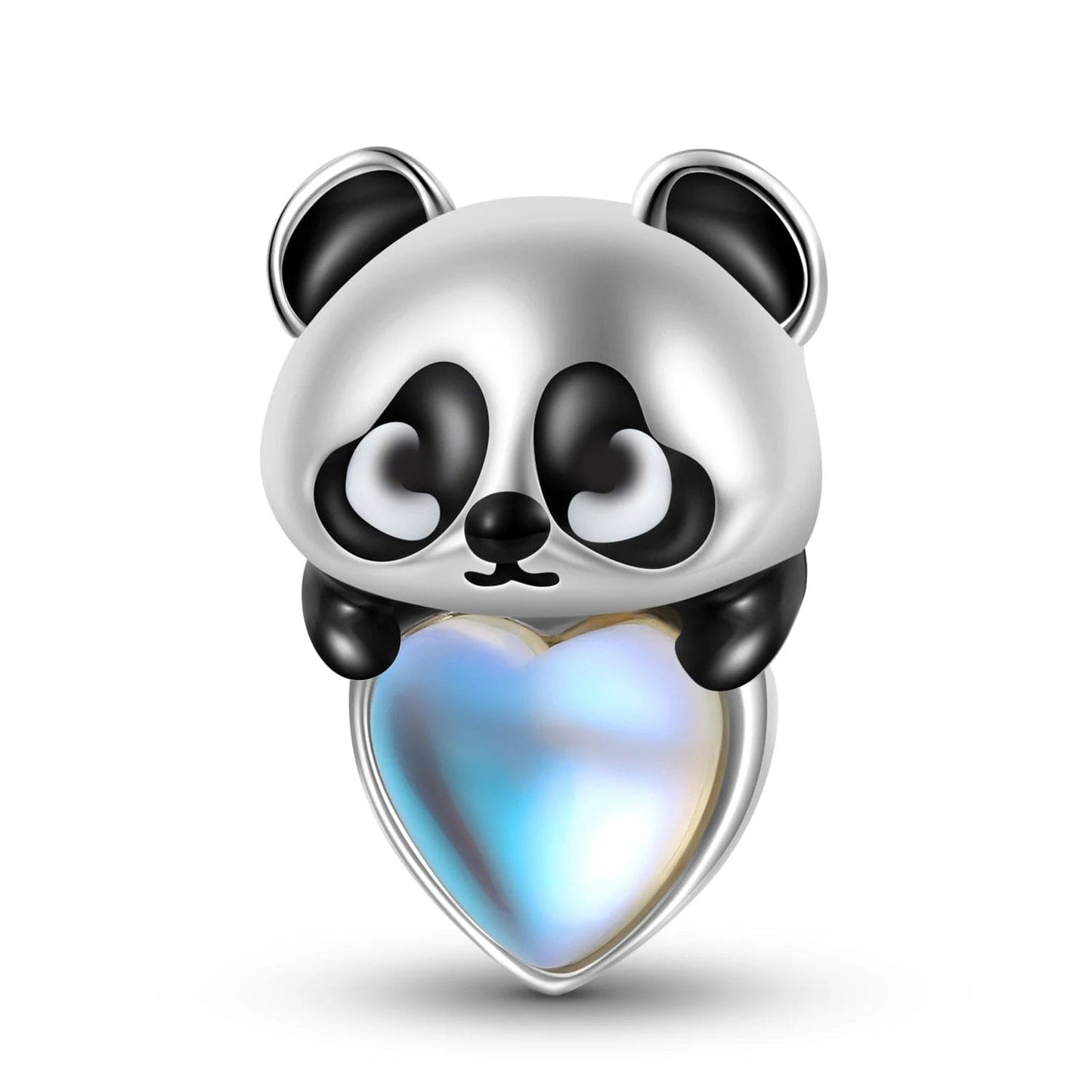 Heart-Hugging Panda Charm