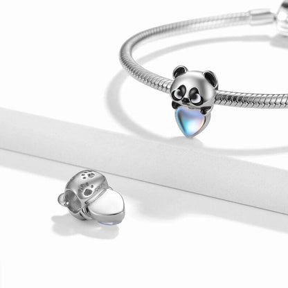 Heart-Hugging Panda Charm