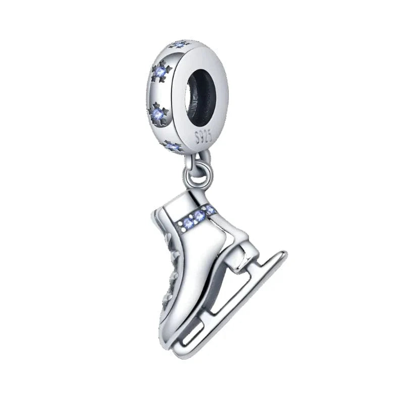 Ice Figure Skates Dangle Charm