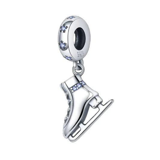 Ice Figure Skates Dangle Charm