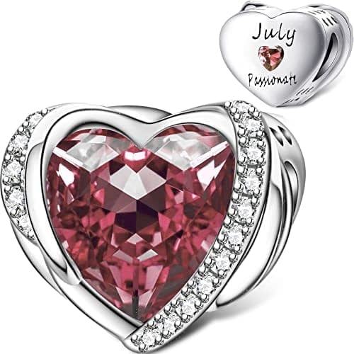 Heart Birthstone Charms