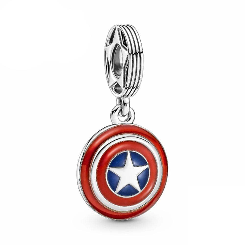 Dije colgante con escudo del Capitán América de Marvel Los Vengadores