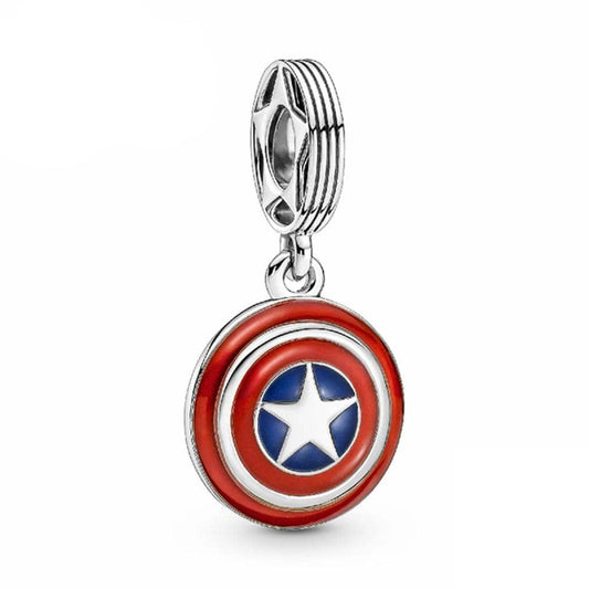 Dije colgante con escudo del Capitán América de Marvel Los Vengadores