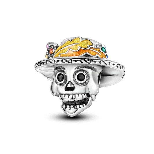 Breloc cu craniu în stil mexican Catrina