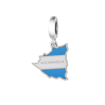 Nicaragua Map Dangle Charm