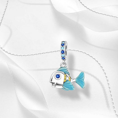 Ocean Blue Fish Charm