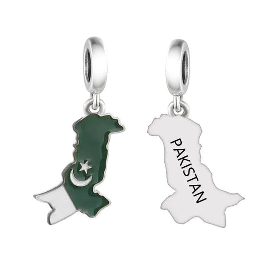 Pakisztán térkép Dangle Charm