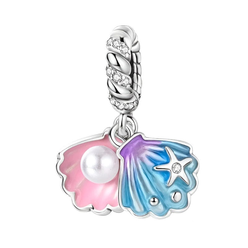 Sea Shell & Pearl Dangle Charm