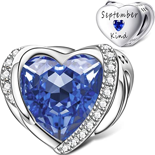 Heart Birthstone Charms