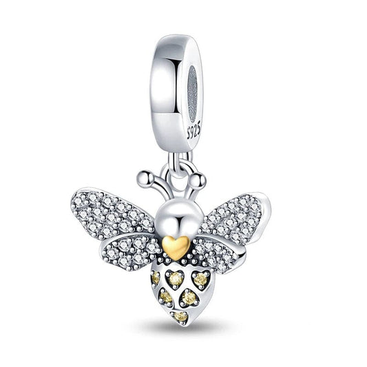 Charm de abeja brillante