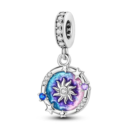 Charm colgante Sol y galaxia