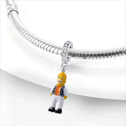 The Simpsons Homer Simpson Dangle Charm