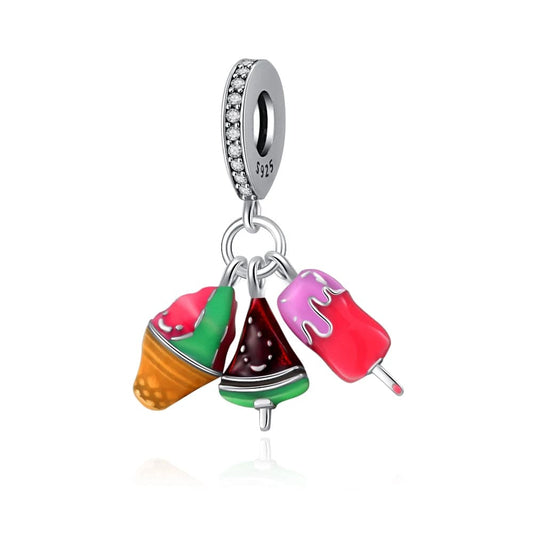 Triple Ice Cream Dangle Charm