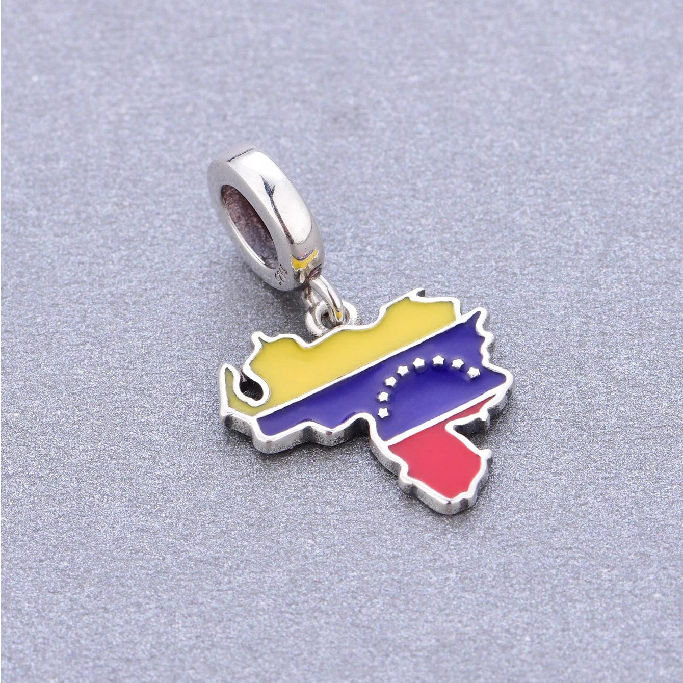 Venezuela Map Dangle Charm