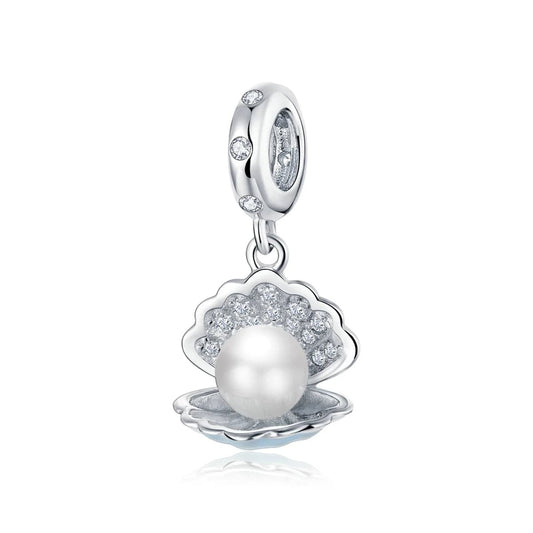 White Pearl Shell Bracelet Charm