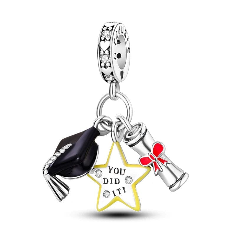 You did it! Graduation Charm