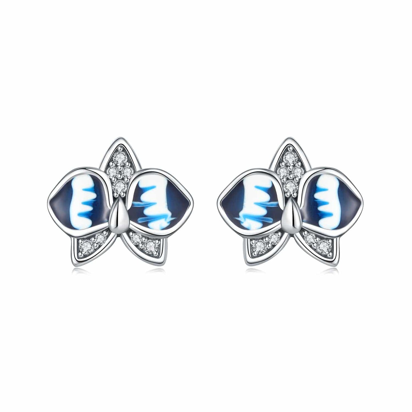 Blue Radiance Butterfly Studs