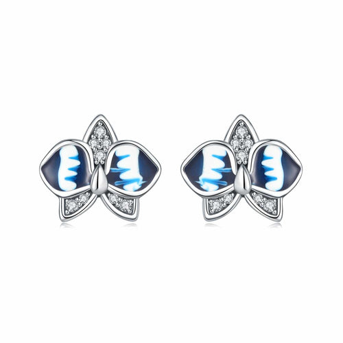 Blue Radiance Butterfly Studs