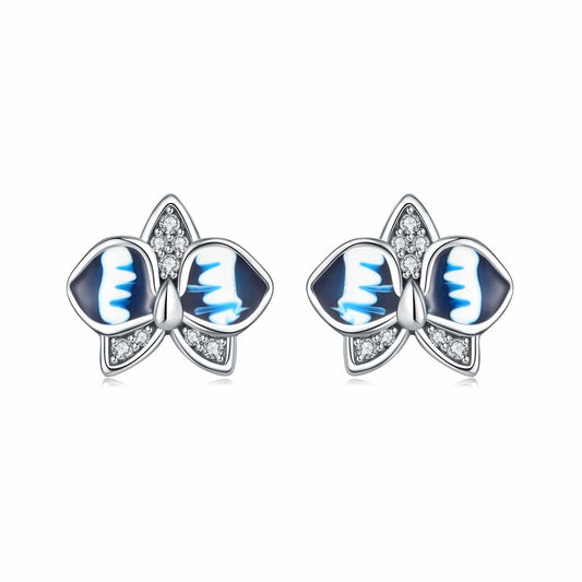 Blue Radiance Butterfly Studs