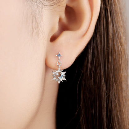 Celestial Glow Star and Moon Earrings