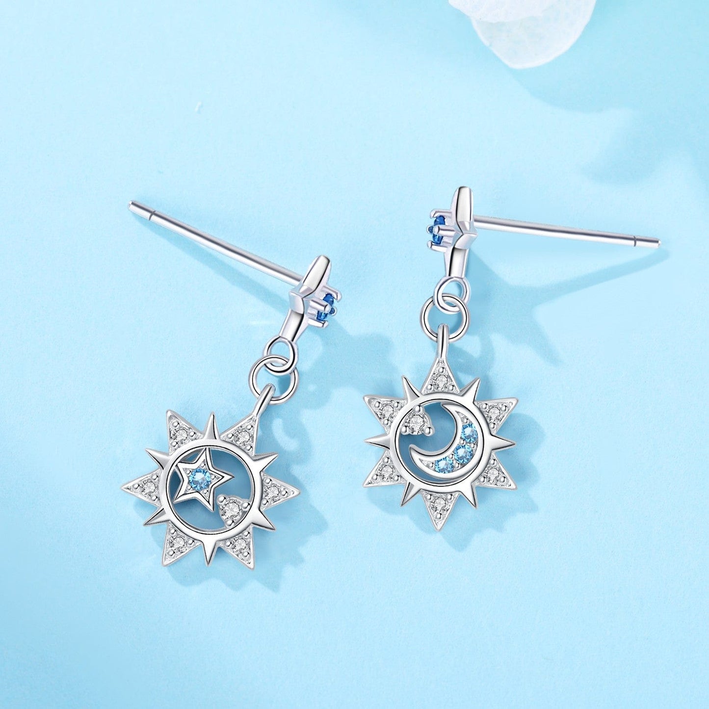 Celestial Glow Star and Moon Earrings