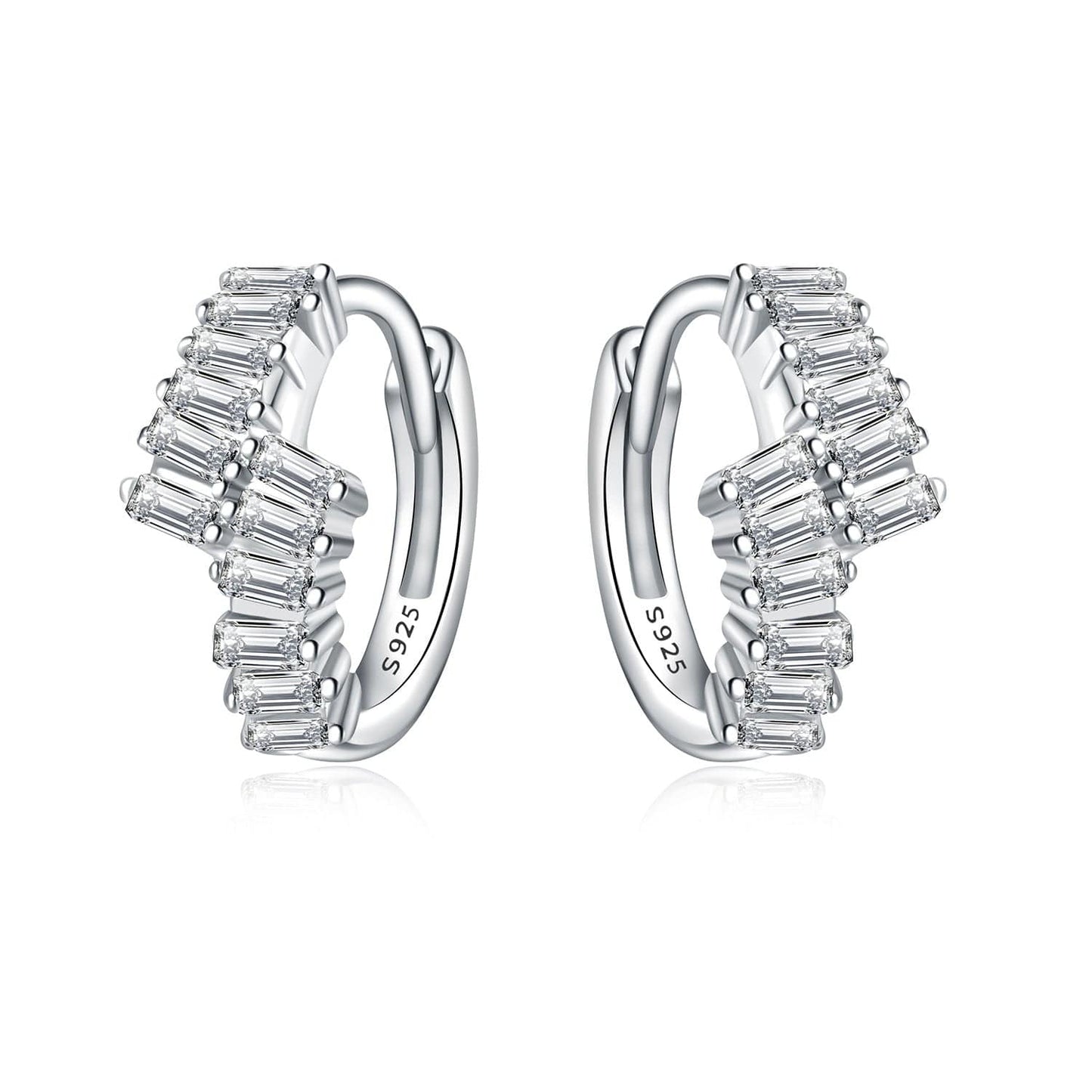 Radiant Cascade Hoop Earrings