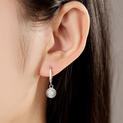 Sparkling Starburst Drop Earrings