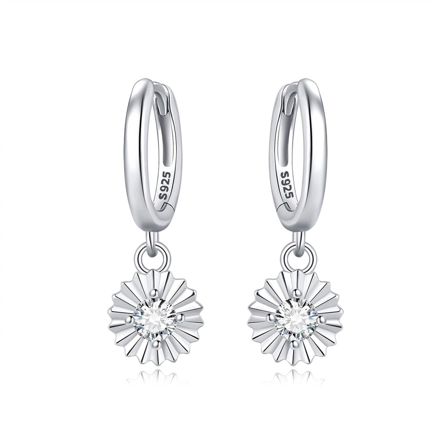 Sparkling Starburst Drop Earrings