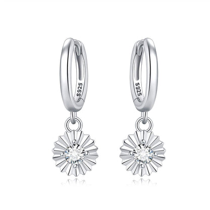 Sparkling Starburst Drop Earrings