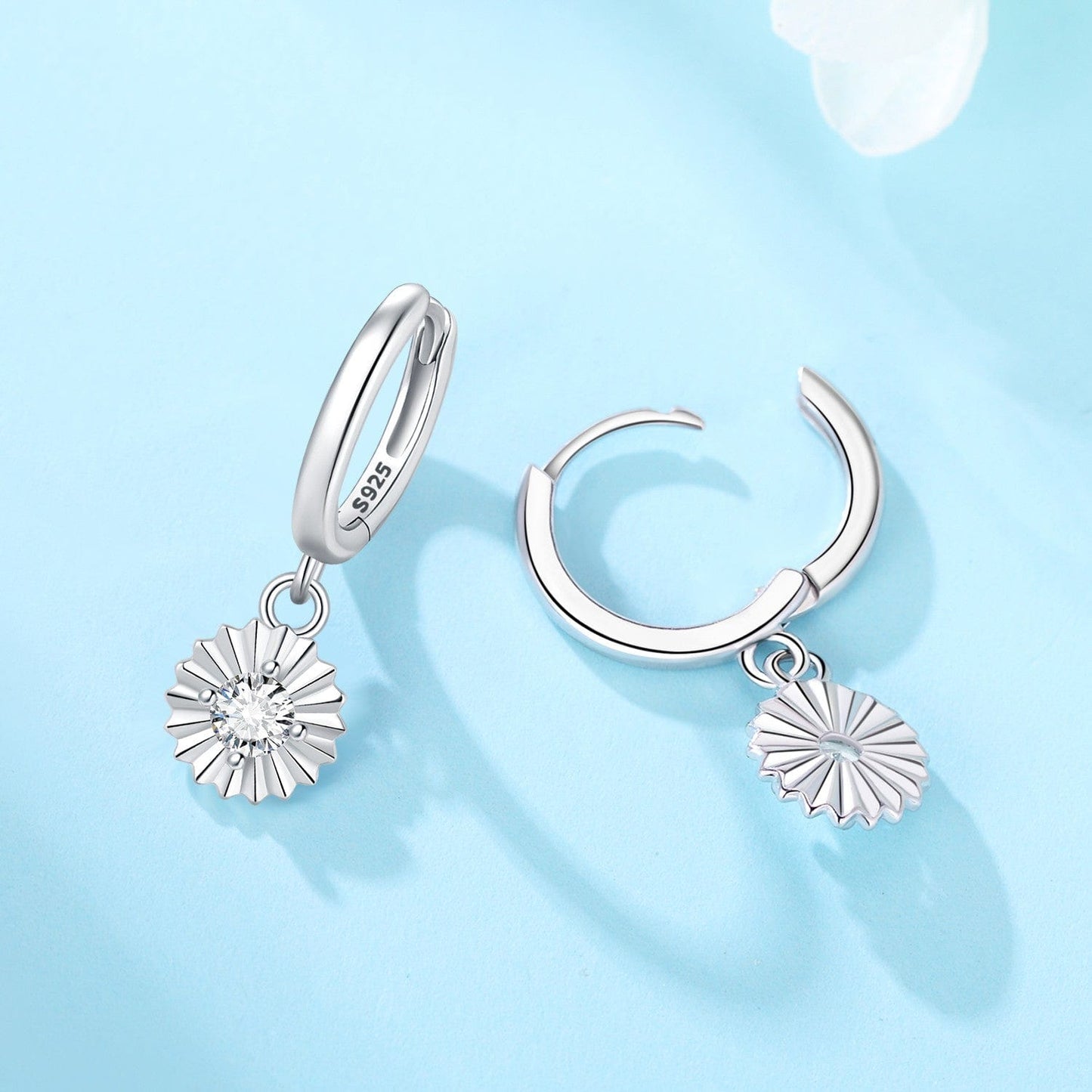 Sparkling Starburst Drop Earrings