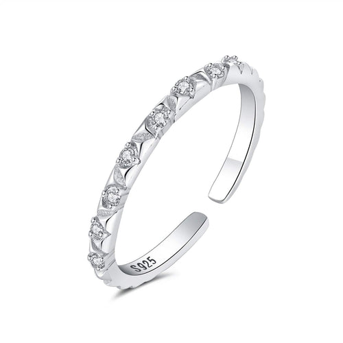 Dazzling Diamond-Inspired Adjustable Ring